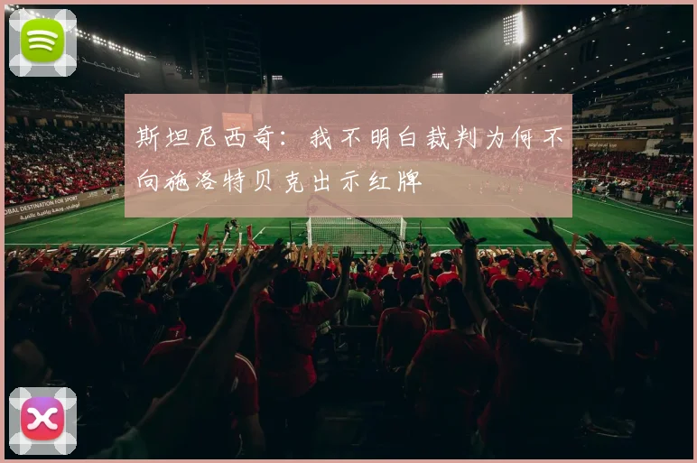 斯坦尼西奇：我不明白裁判为何不向施洛特贝克出示红牌